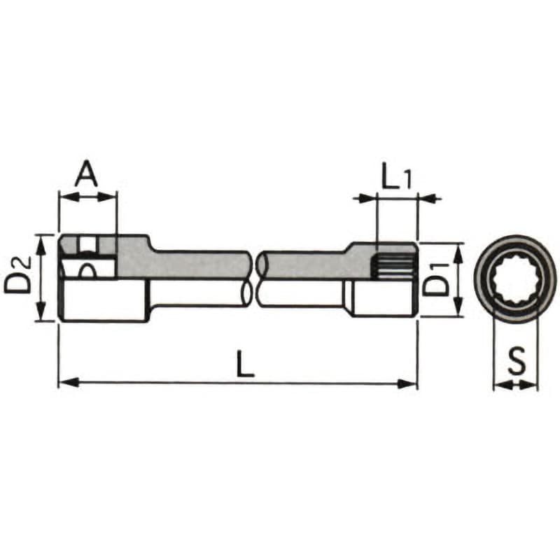 6AD-14X ヘッドボルトソケット 1個 TONE トネ (前田金属工業 6AD-14X ヘッドボルトソケット 1個 TONE トネ (前田金属工業