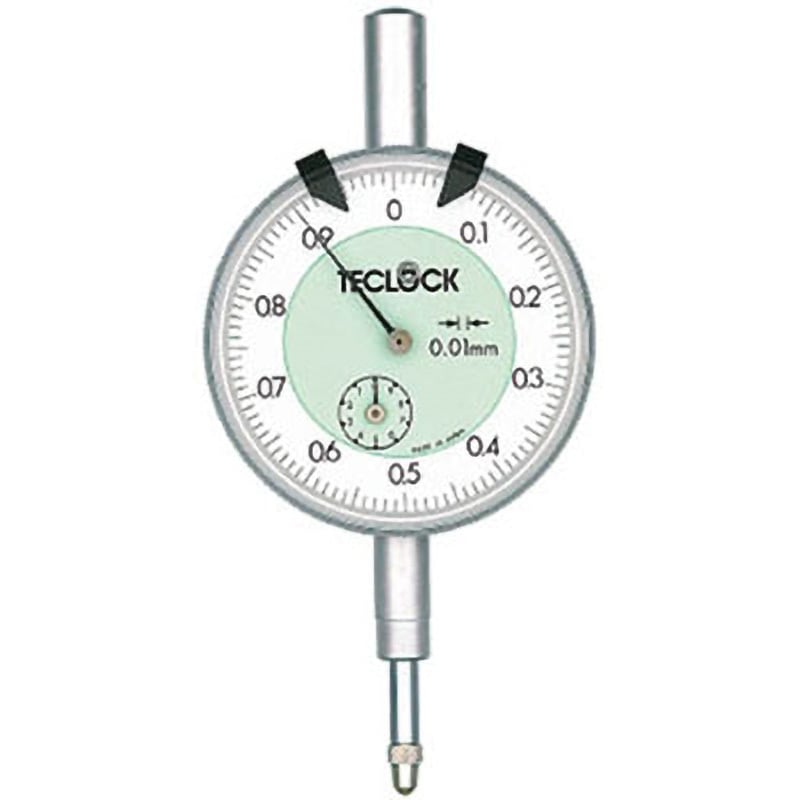 TM-110P(メーカー実施校正書・トレサビリティ体系図付) 標準型ダイヤルゲージ テクロック 目量0.01mm全長113.7mm