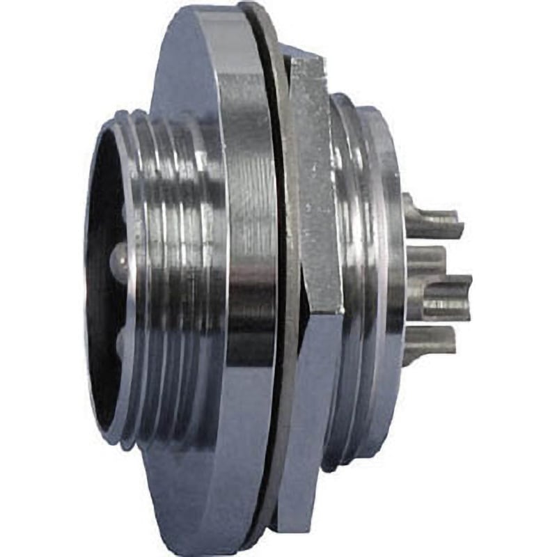 NCS-302-RBP NCSシリーズ汎用大型メタルコネクタ バルクヘッドタイプ簡易気密レセプタクル 七星科学研究所 ストレート 丸型 オス 極数2 シェルサイズ30  NCS-302-RBP