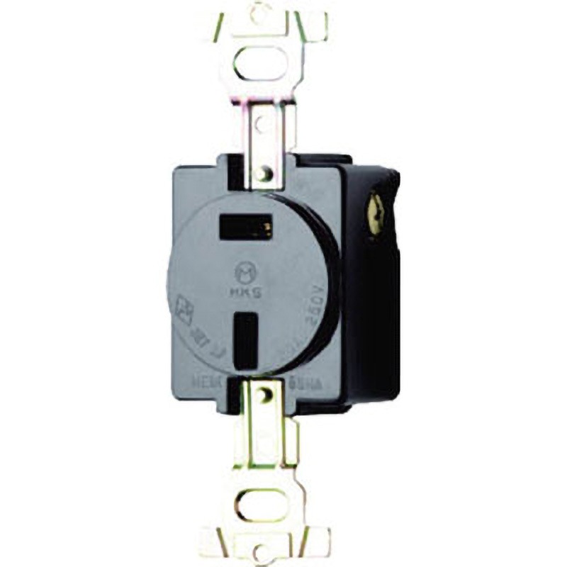 MU2804 明工 埋込コンセント2P 明工社 250V 平刃タイプ 20A MU2804