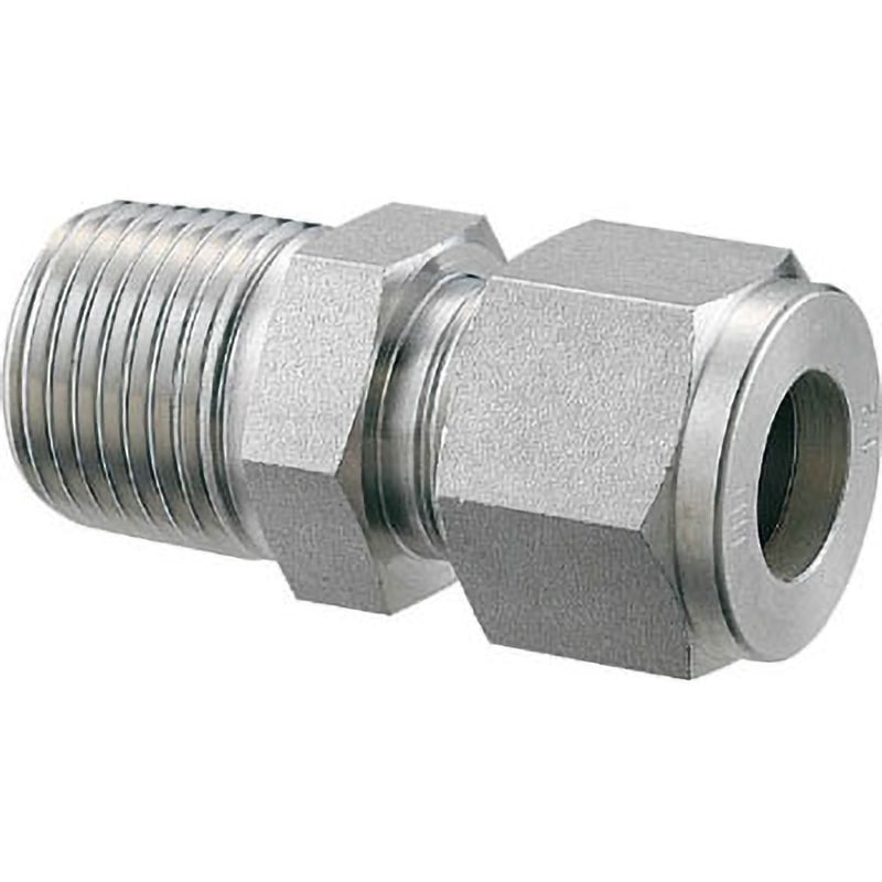 MC-15-6 Wフェルールフィッティング MC ハーフユニオン フジトク 材質SUS316 全長52.5mm