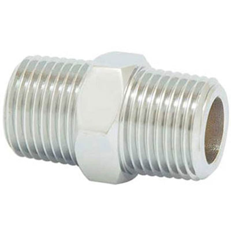 13 M-6N メッキ付六角ニップル TBC(タブチ) ねじ込み継手 呼び径13mm