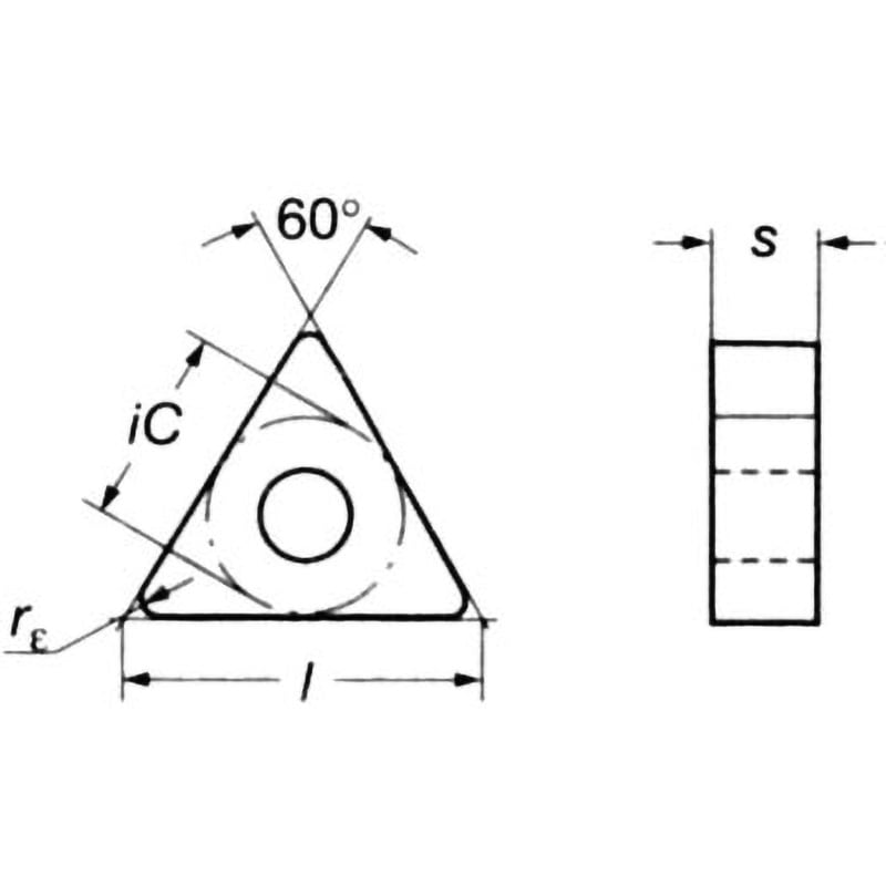 TNMG160408-LC 1525 T-Max(R) P 旋削加工用チップ TN□□型-16 三角形  サンドビック 材種1525 コーナーR0.7938mm 1箱(10個)