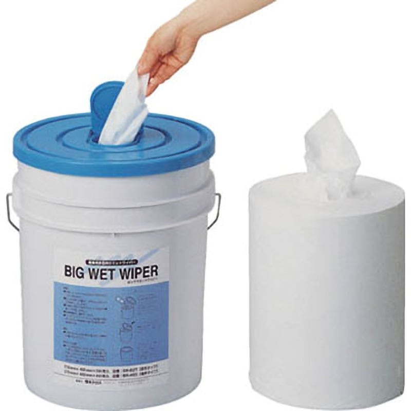 BR60A ビッグウエットワイパー 中厚手 綿100% 270×400mm 2個/箱 橋本クロス 薄手タイプ