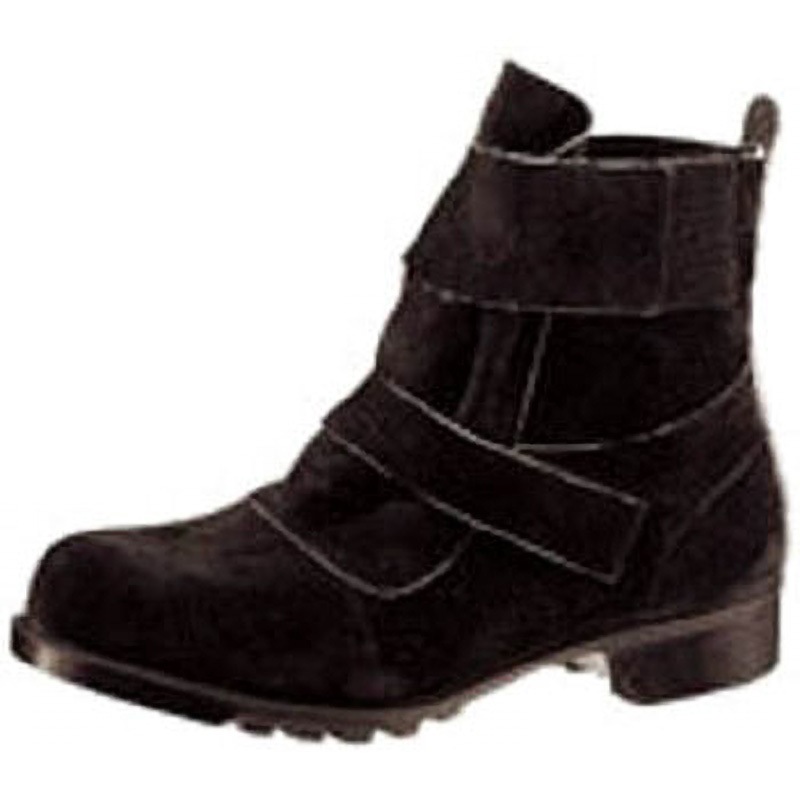 V4009-27.5 溶接作業用安全靴 V4009 ミドリ安全 耐熱 マジックタイプ 合成ゴム1層製ソール サイズ27.5cm足幅EEE