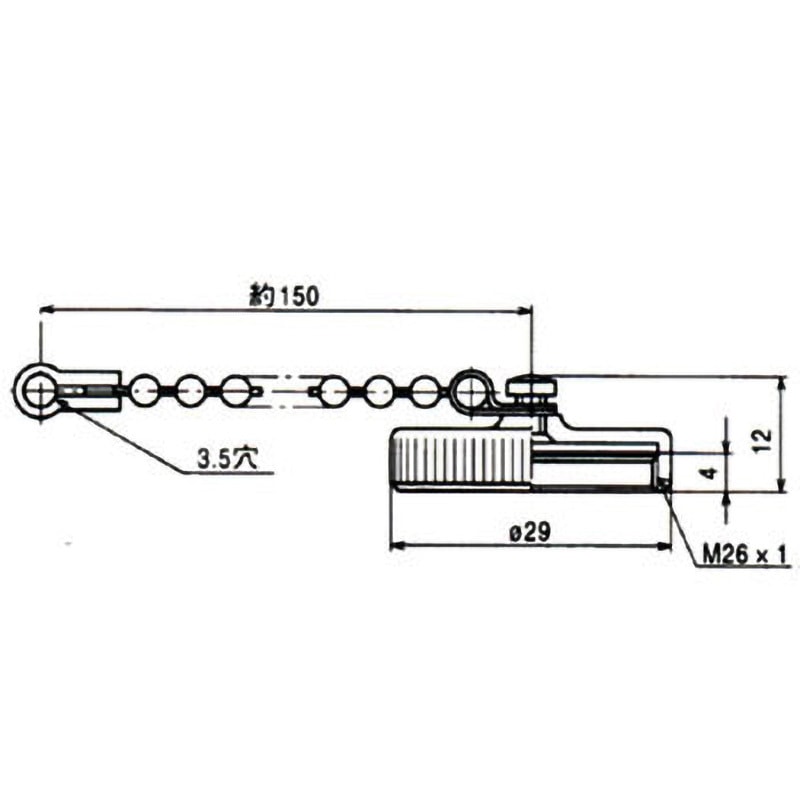NJW-24-RCa NJWシリーズ防水中型コネクタ レセプタクル用キャップ 七星