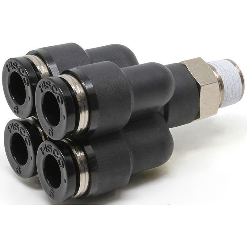 PRX6-01W チューブフィッティング ブランチ二重ワイ PISCO(ピスコ) 通常包装 チューブ外径6mm 1袋(10個) PRX6-01W 5,410円
