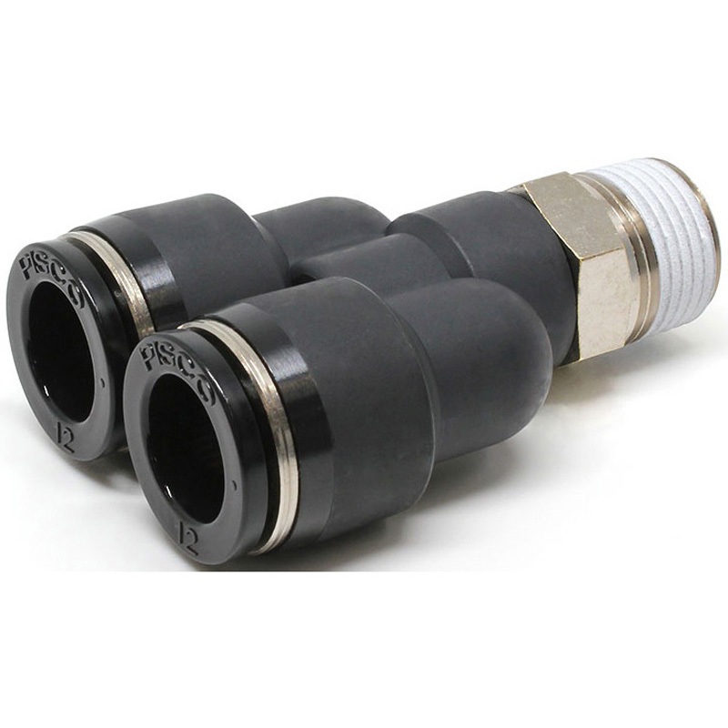 PX12-03W ブランチワイ PISCO(ピスコ) 標準タイプ R チューブ外径12mm 1袋(10個)