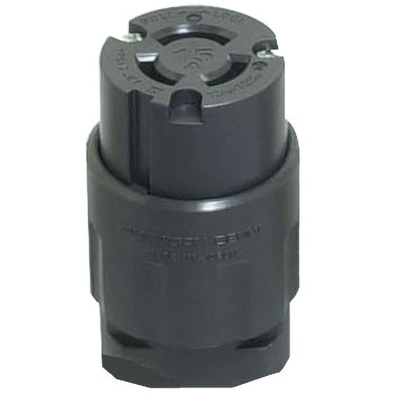 掛軸 311　(双幅対) 3114N コードコネクタボディ 引掛形接地2P アメリカン電機 15A 黒色