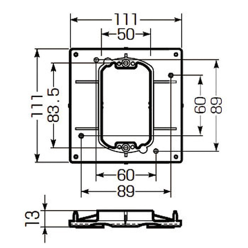 OF-12PK プラ塗代カバー(打込み用) 未来工業 1箱(10枚) OF-12PK