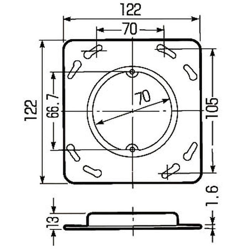 OF-11M プラ塗代カバー（八角用）プラスチック製塗代カバー