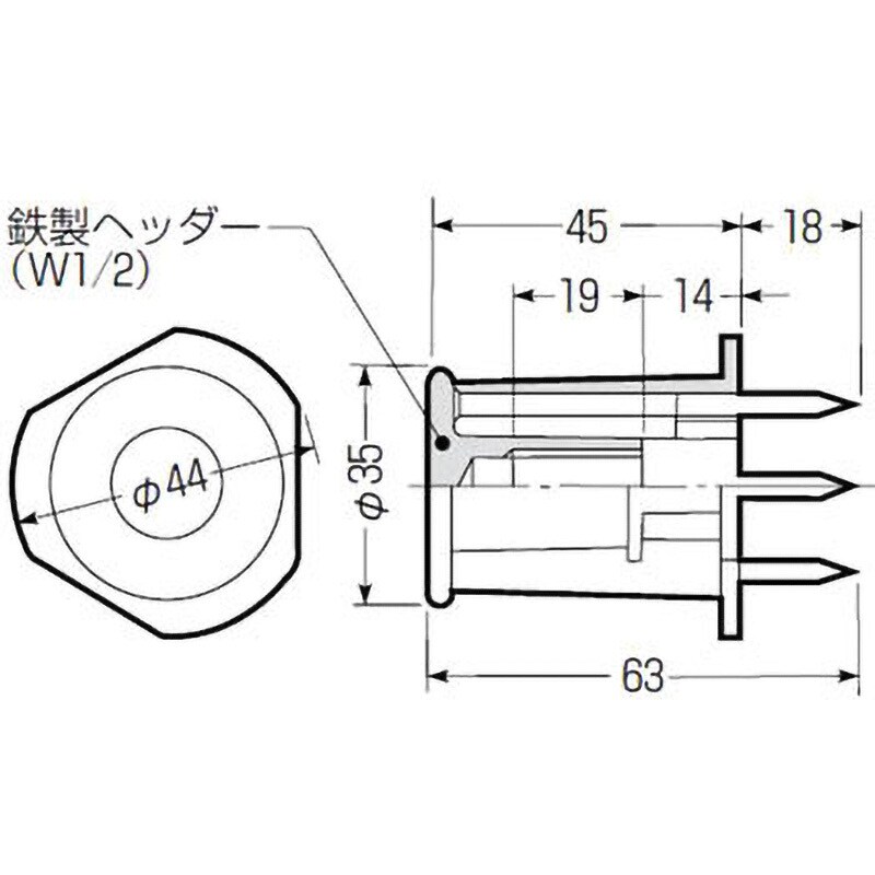 カラー・ヘッダーインサート (型枠用)