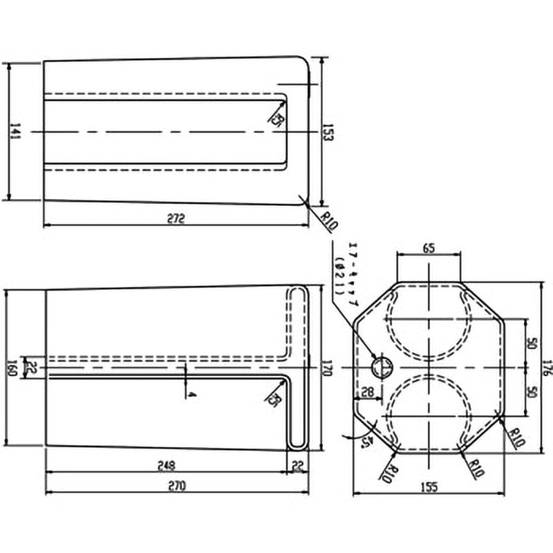GDR-1100J  W ガードロード1100用ジョイント 白 1個 スイコー 【通販モノタロウ】