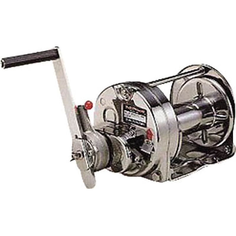 ERSB-10  (1TONヨウ デンカイケンマ) ステンレスラチェット式手動ウインチ(電解研磨) 1個 マックスプル工業 【通販モノタロウ】