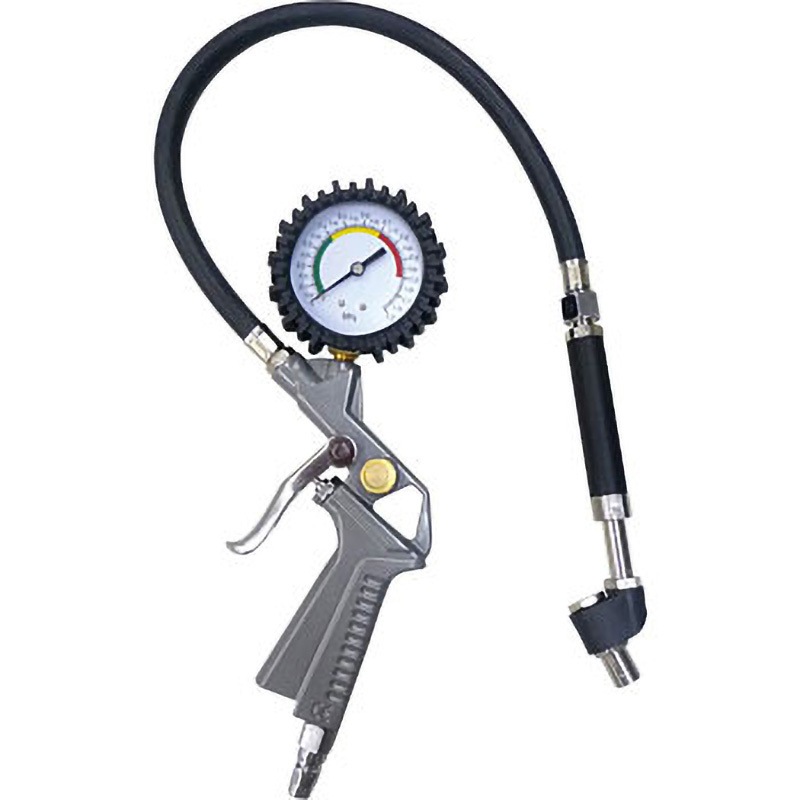 GTエアーチャックガン GREAT TOOL タイヤゲージ(増圧可) 【通販