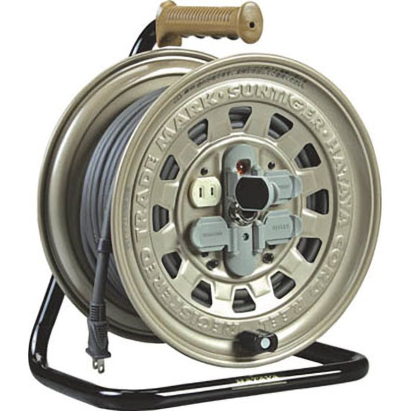TGT-30 サンタイガーリール 単相100V 30m サーモカット付 ハタヤリミテッド 125V 4口
