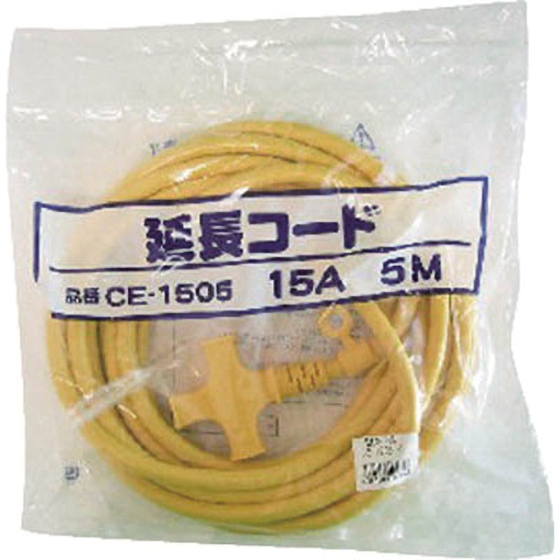 CE1505 Y(キイロ) FMC 延長コード CEコード フジマック VCT 15A 黄色