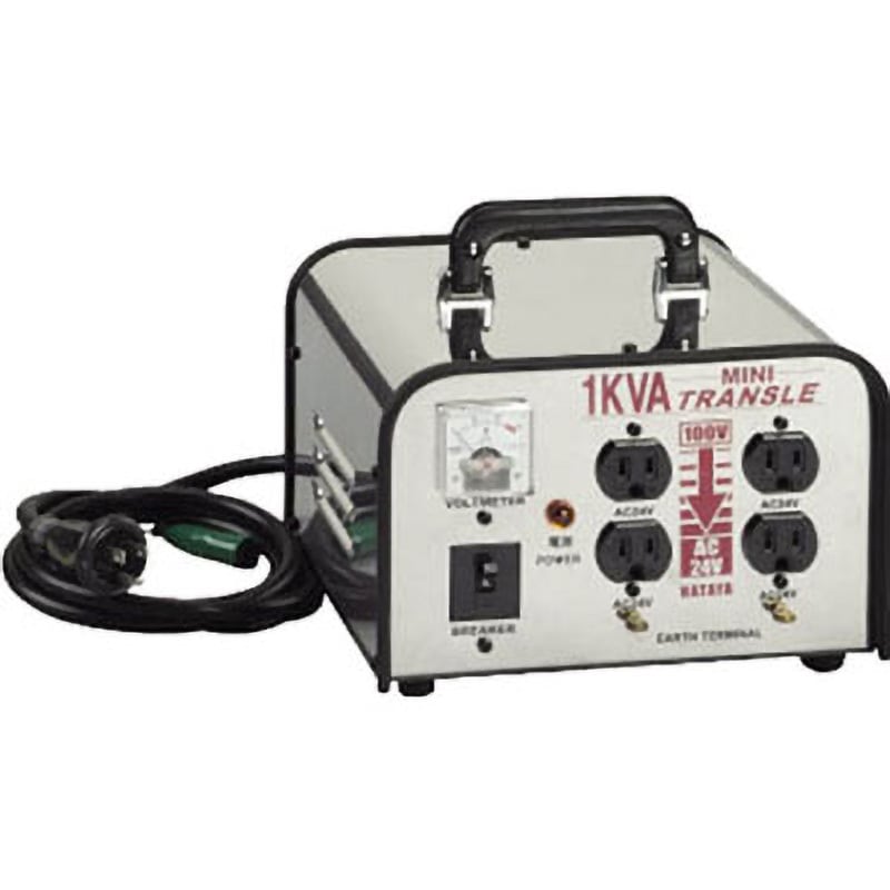 ミニトランスル 降圧型 単相100V→24V 1．0KVA ハタヤリミテッド 変圧