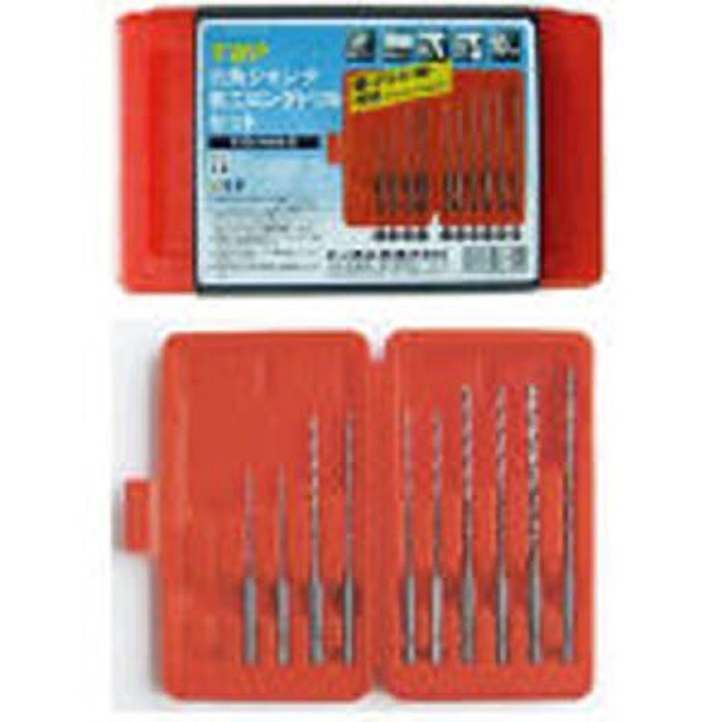 ETD-2050LS 六角シャンク鉄工ロングドリルセット(10本組) トップ工業 ハイス製 シャンク径6.35mm  ETD-2050LS