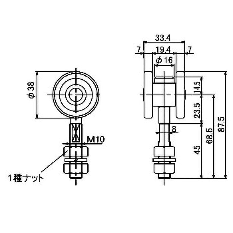 2S-2WH 単車(ステンレス製) 1個 ダイケン 【通販モノタロウ】