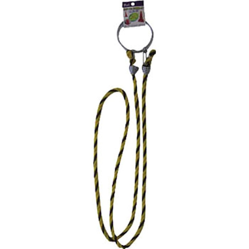 CC-30 カラーコーン用ロープ(標識)12mmx2m ユタカメイク 1セット(10個) CC-30