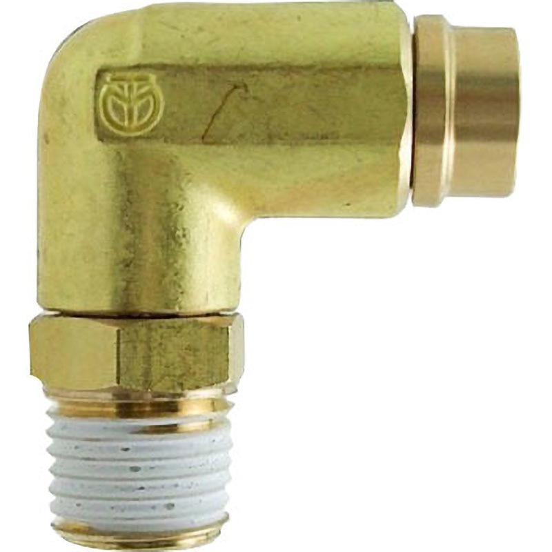 12-03MLB-H フジHタイプ鍛造メイルエルボ 千代田通商 R 適合チューブ外径12mmねじサイズ3/8 1セット(10個) 12-03MLB-H 7,738円