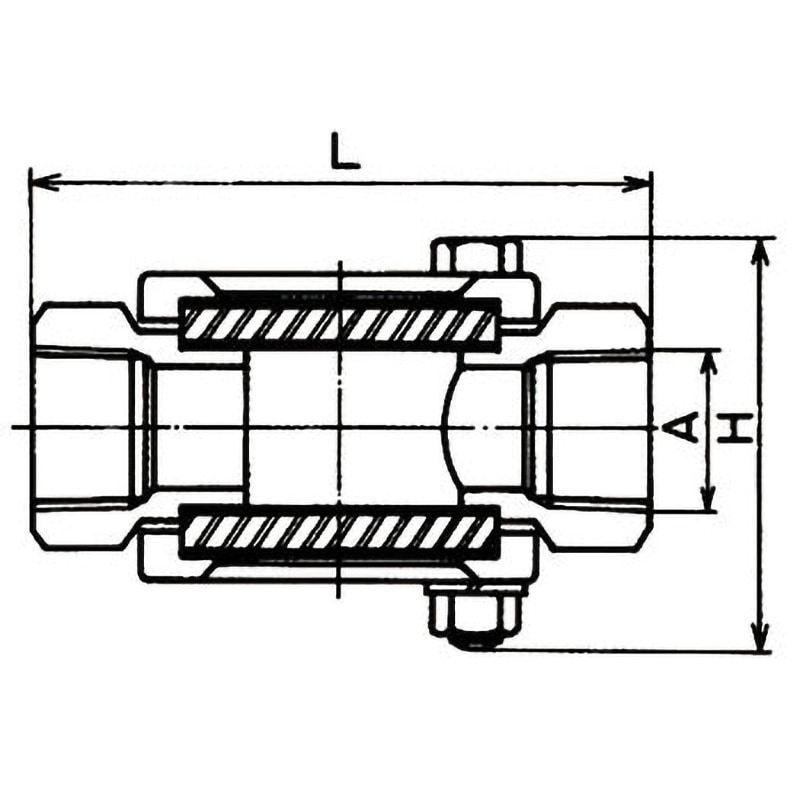 GK13S-20 ステンレス製透視式サイトグラス(ねじ継手) ワシノ機器