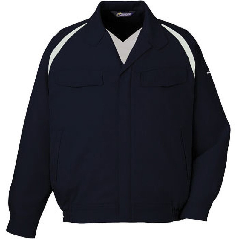 81100 81100 長袖ブルゾン(秋冬用) 自重堂 名入れ可 ネイビー色 S着丈62cm