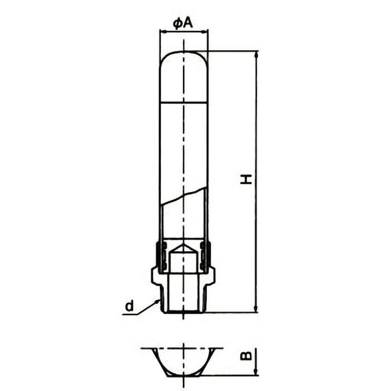 WP-1-20 水撃防止器 WP-1シリーズ ヨシタケ 呼び径20A(3/4B) - 【通販モノタロウ】