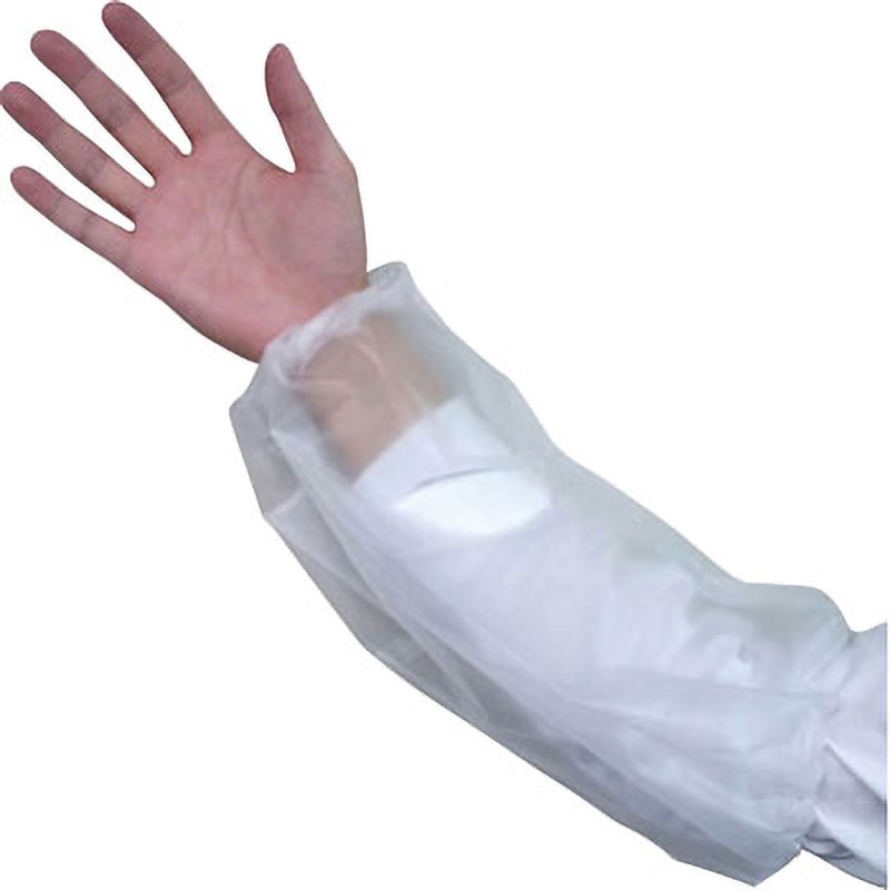 705F アームカバー(PE) オカモト 透明色 粉無し