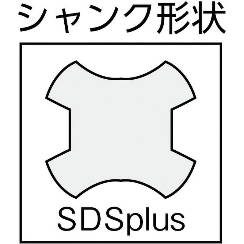 DLSDS12511 デルタ軸 デルタゴンビットSDS・プラス ミヤナガ 軽量型