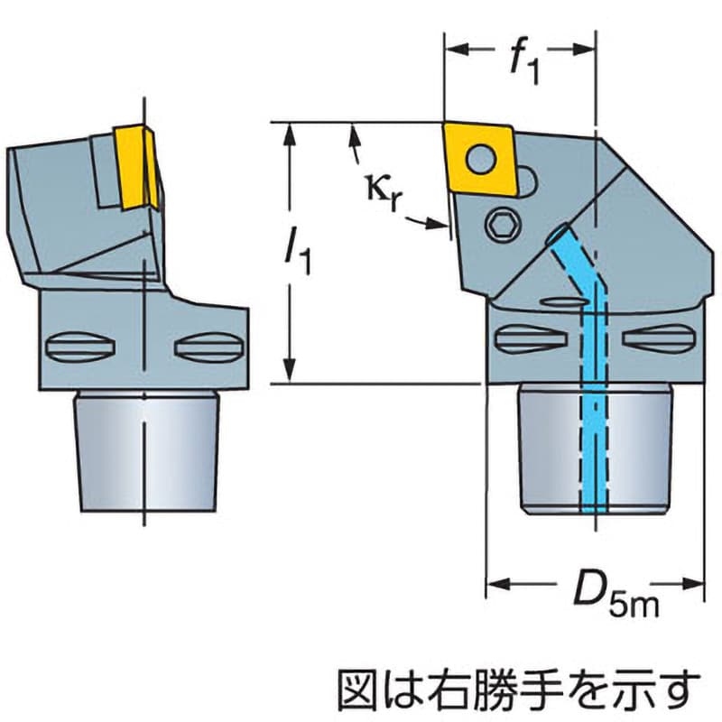 C8-PCLNR-55080-25 旋削加工用Coromant Capto®；カッティング