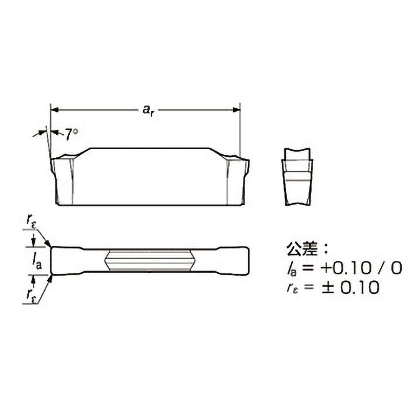 N123E2-0200-0002-GM 1125 CoroCut(R)2 中送り溝入れ加工用チップ 1箱