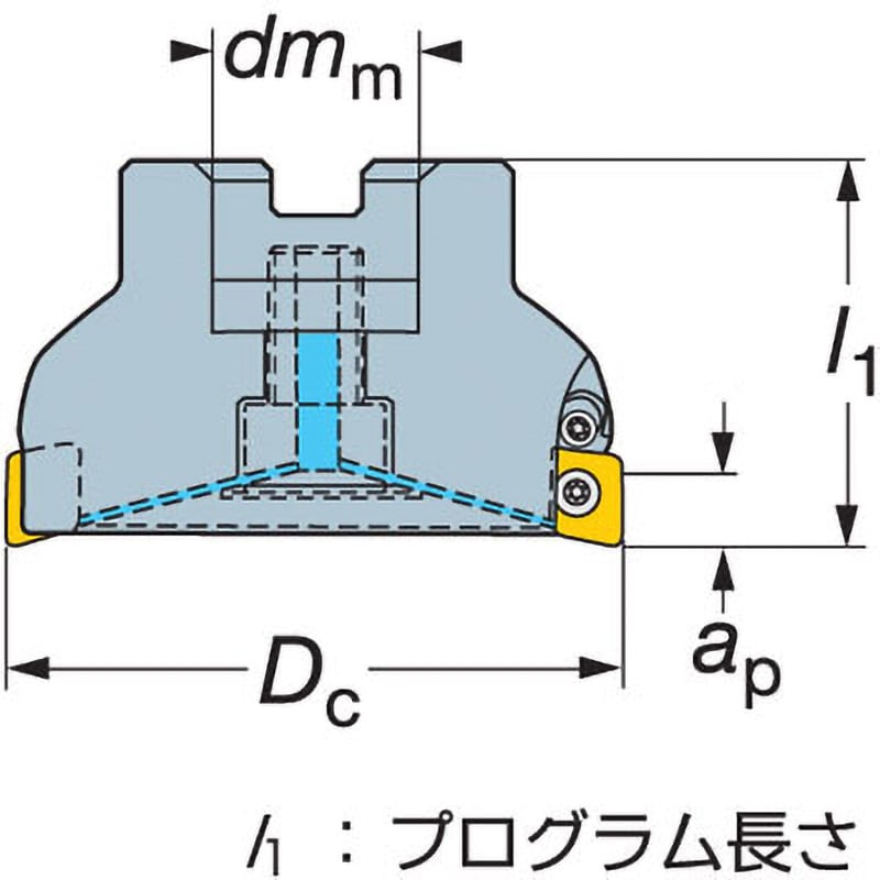 RA590-100J31S-11M 高速加工用正面フライスカッター CoroMill(R)590 1