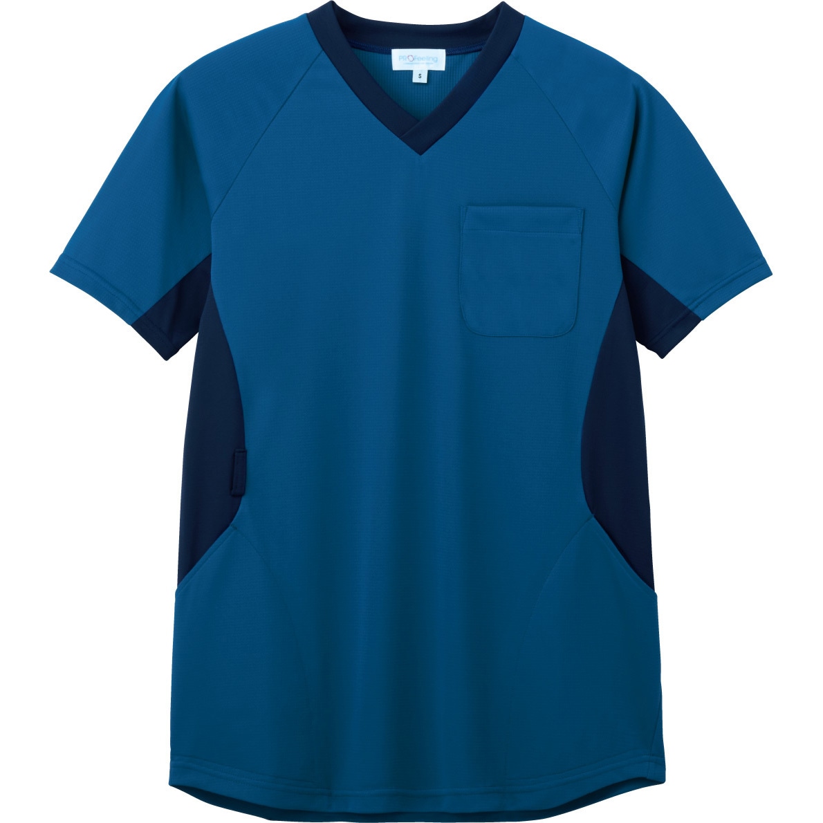 PT332 PROFeelingニットスクラブ/男女兼用PT332 PROFeeling オリエンタルブルー色 サイズS