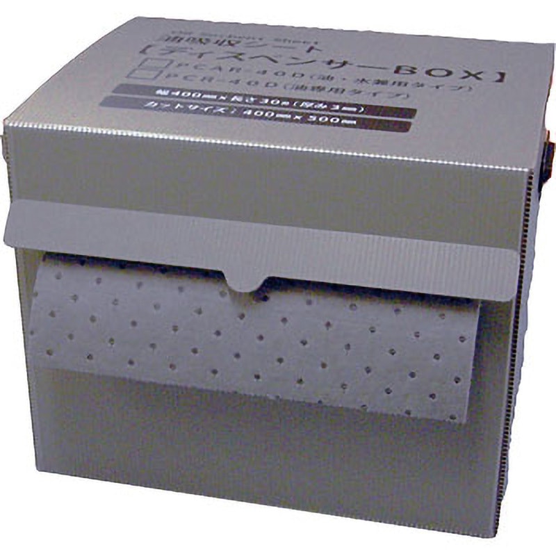 PCAR-40D 高性能油吸着材アブラトール ディスペンサーBOX ロールタイプ 油水兼用 JOHNAN 厚さ3mm 1巻 PCAR-40D