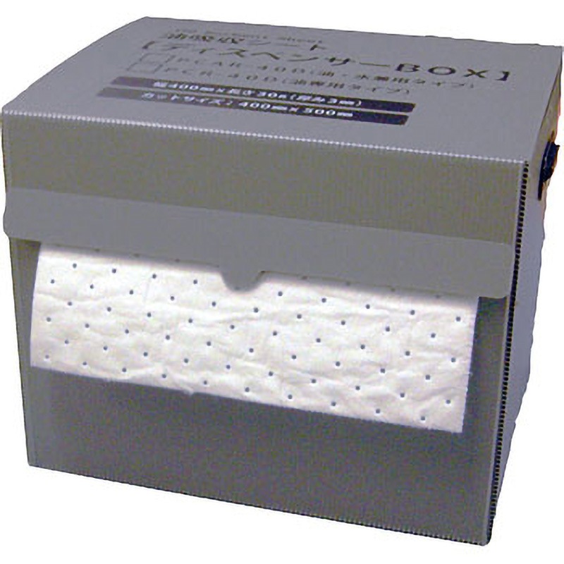PCR-40D 高性能油吸着材アブラトール ディスペンサーBOX ロールタイプ 油専用 JOHNAN オイル対応 厚さ3mm 1巻 PCR-40D