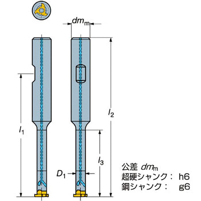 327-12B15SC-06 溝入れ・ねじ切り加工カッターCoroMill(R) 327