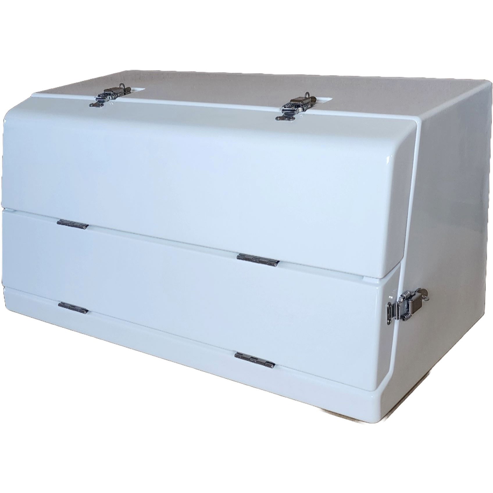 YJK-900-2D 白 2段フタ FRP工具箱 1個 JB(日本ボデーパーツ工業