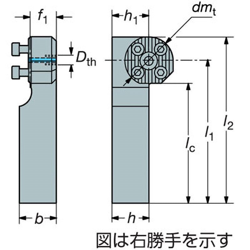 570-32RF-3232 CoroTurn®； SLアダプタ 角シャンク 1個 サンド