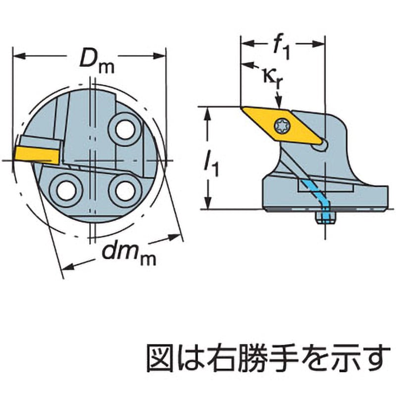 570-SVLBR-40-16 CoroTurn®； 107旋削加工用ヘッド 1個 サンド