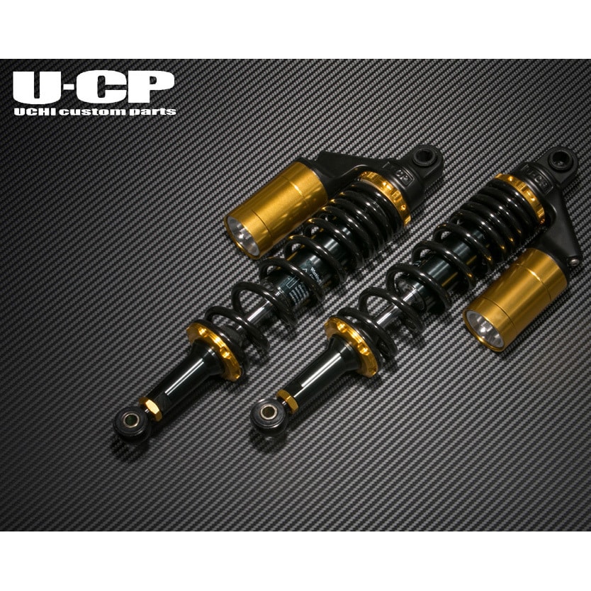 ZRX1100 リアサスペンション(黒/シルバー)U-CP UTK34001020501LL1410 U-CPサスペンション ZRX1100/ZRX1200 1