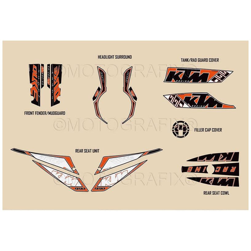 MT-KTM9901O フルペイントプロテクション MT-KTM9901O MOTO GRAFIX (モトグラフィックス) タイプFull Paint Protection System 27,287円