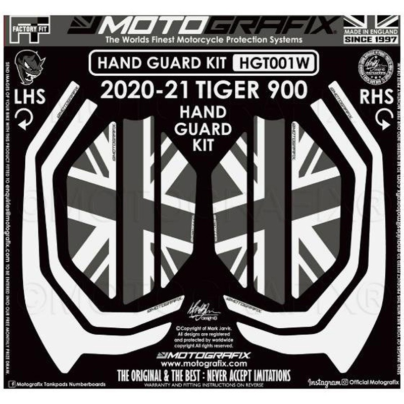 MT-HGT001W ハンドガードプロテクター MT-HGT001W MOTO GRAFIX (モトグラフィックス) タイプHand Guard Protector