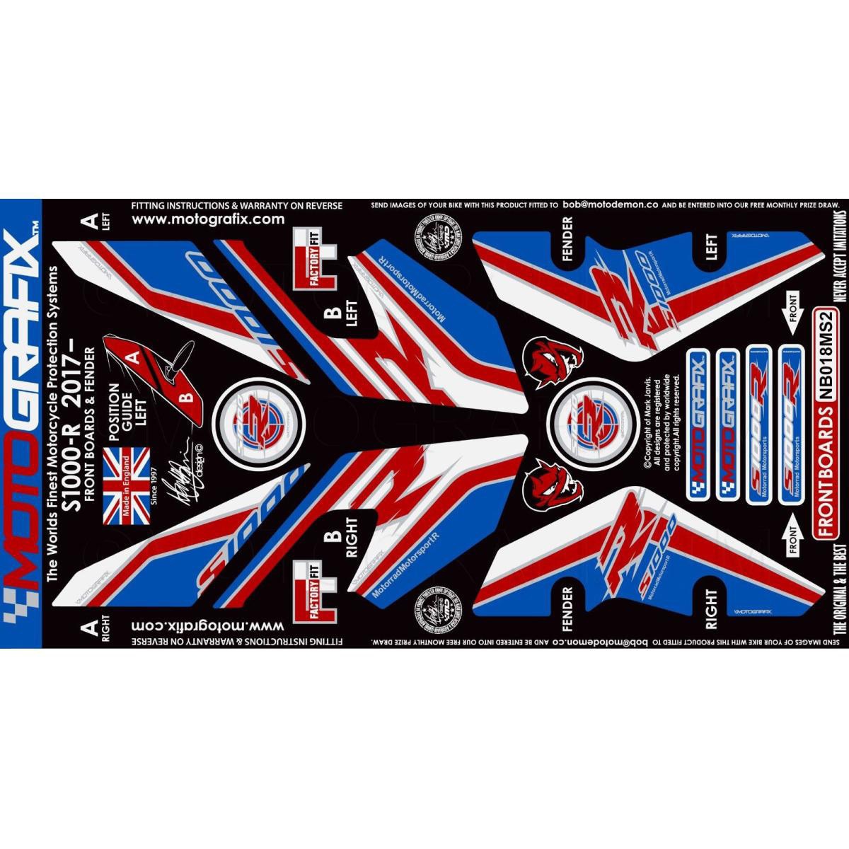 MT-NB018MS2 ボディパッド フロント MT-NB018MS2 MOTO GRAFIX (モトグラフィックス) タイプFront Body Pad