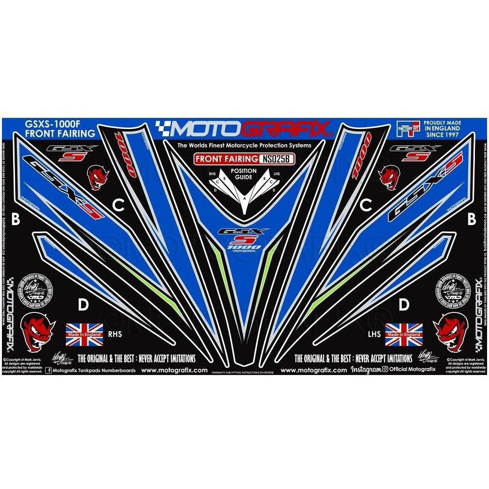 MT-NS025B ボディパッド フロント MT-NS025B MOTO GRAFIX (モトグラフィックス) タイプFront Body Pad