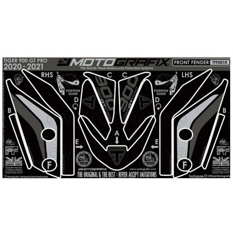 MT-TFF001K マッドガードプロテクション   MT-TFF001K MOTO GRAFIX (モトグラフィックス) タイプFront Fender Protector Kit 10,935円