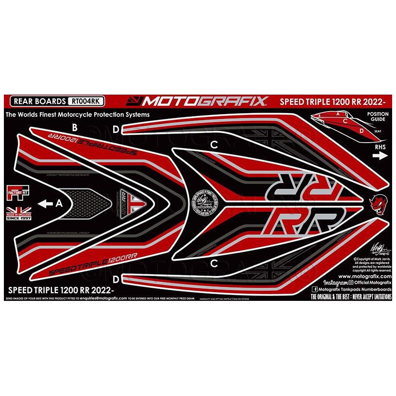 MT-RT004RK リア ボディパッド MT-RT004RK MOTO GRAFIX (モトグラフィックス) タイプRear Body Pad