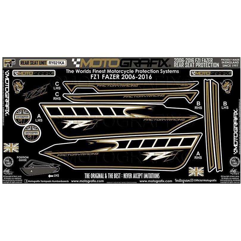 MT-RY021KA リア ボディパッド MT-RY021KA MOTO GRAFIX (モトグラフィックス) タイプRear Body Pad