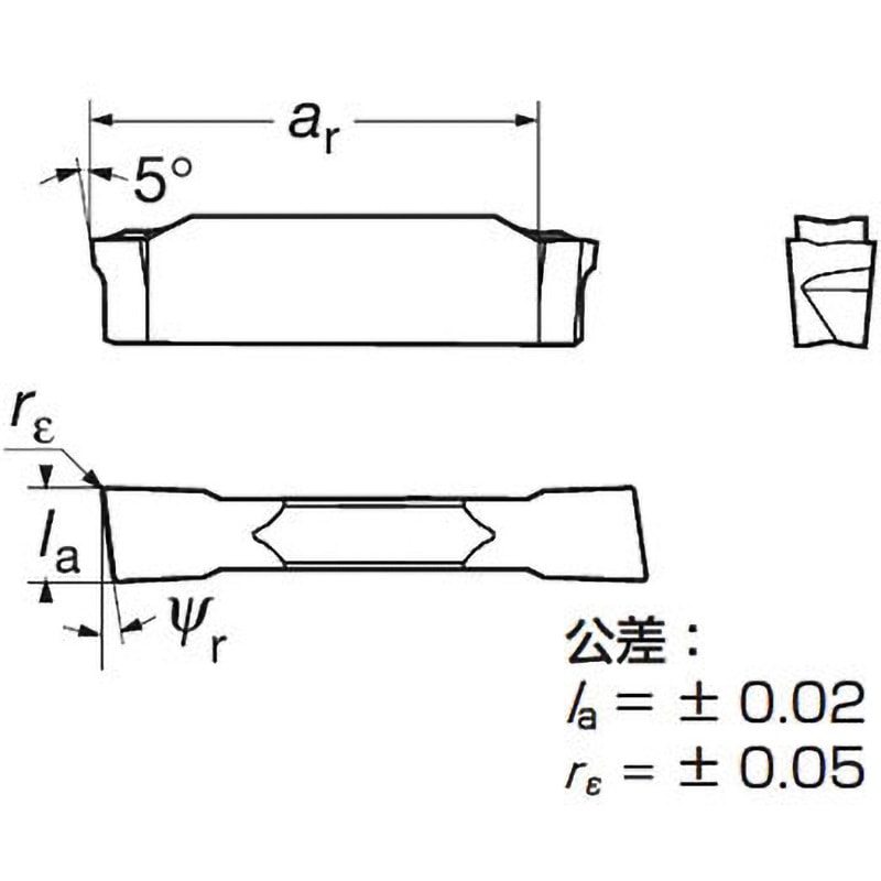 R123D2-0150-1001-CS 1125 CoroCut(R) 1・2 突切り加工用チップ サンドビック 右勝手  1箱(10個) R123D2-0150-1001-CS 1125